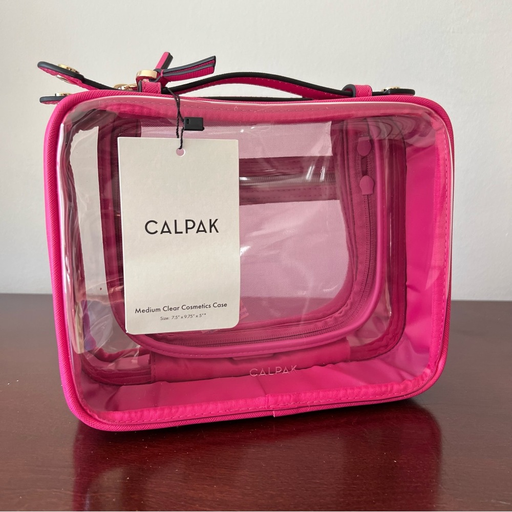 Calpak Medium Cosmetic Case — Dragonfruit